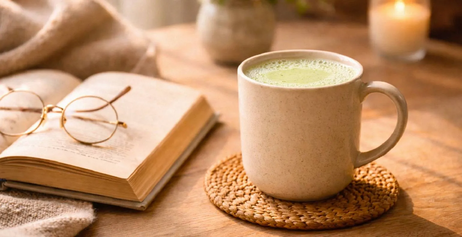 Moringa powder stirred into a morning tonic